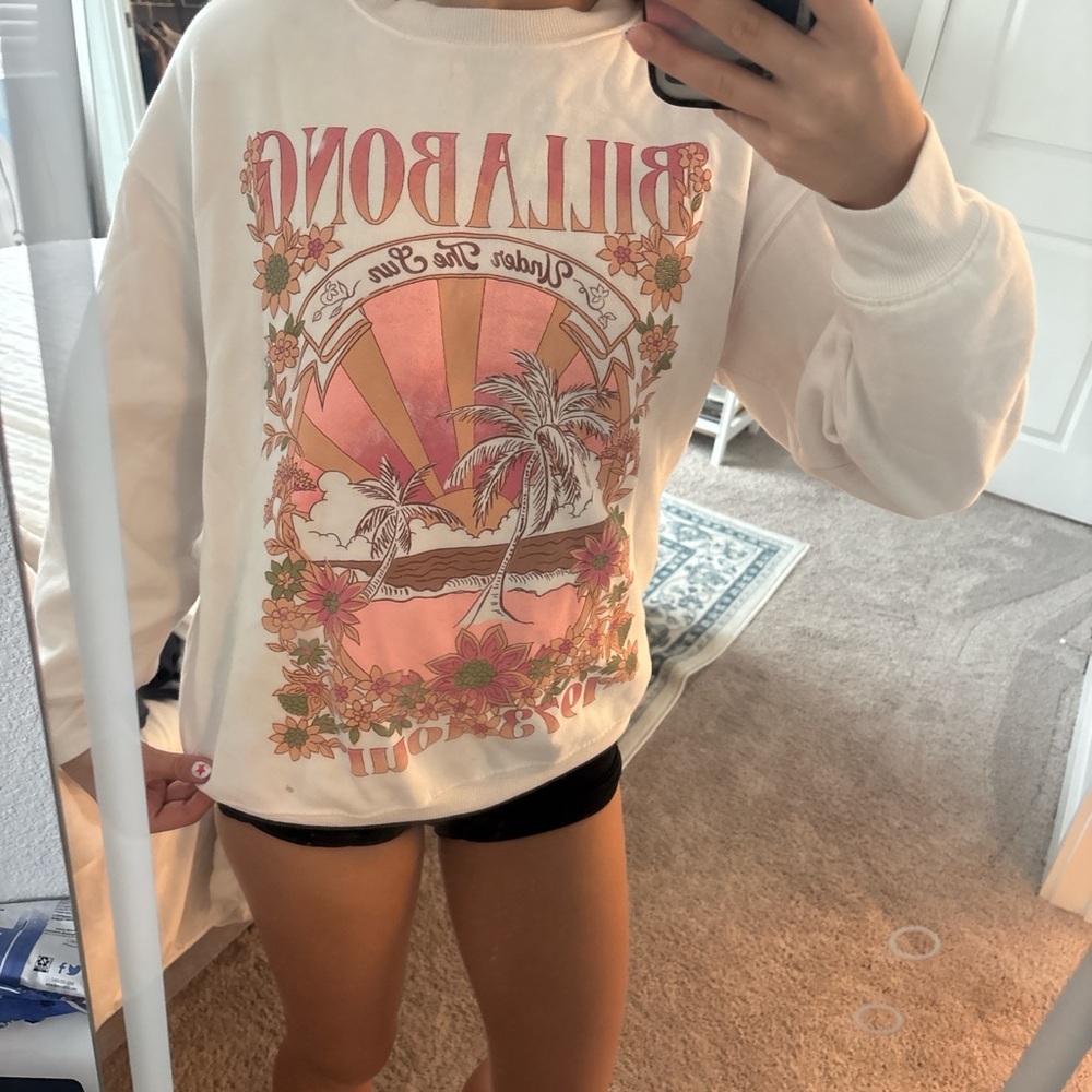 Billabong White and Pink Kids Shirt